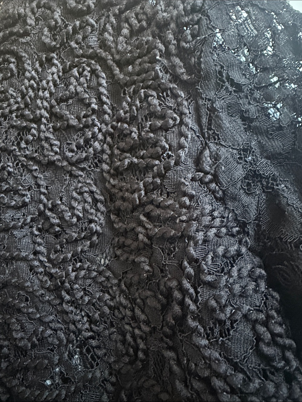 Anne Klein Elegant Black Lace Women's Top - Picture 6 of 12